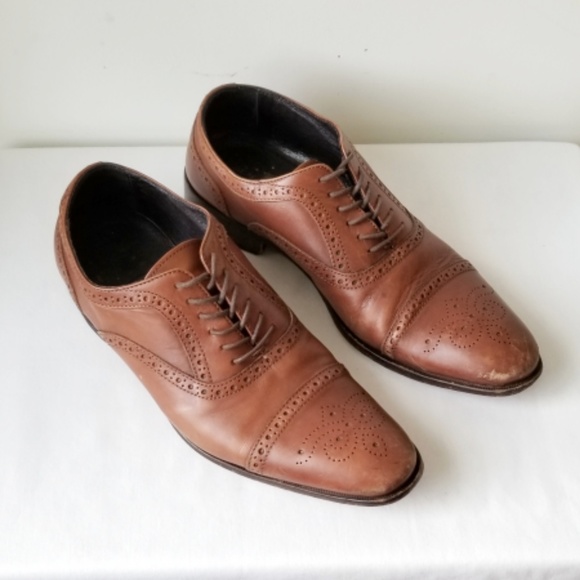 Black Brown 1826 Other - Black Brown Cap-Toe Dress Shoes in Men's size 10